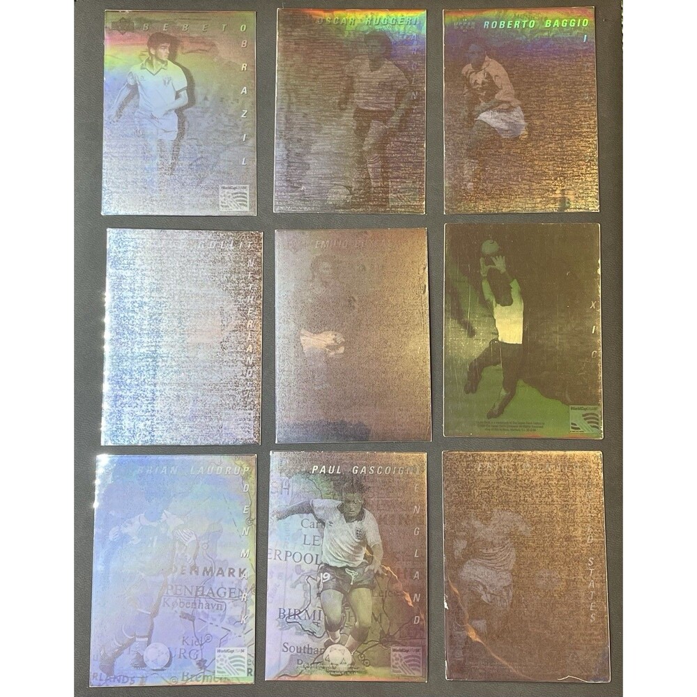 1993 Upper Deck World Cup ‘94 Hologram Complete Set Roberto Baggio Jorge Campos
